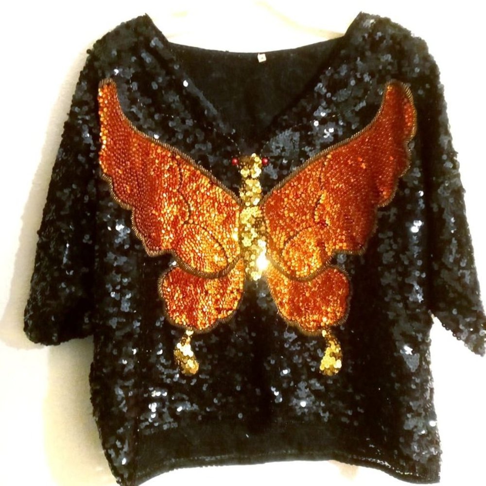 Sequin blouse/SOLD